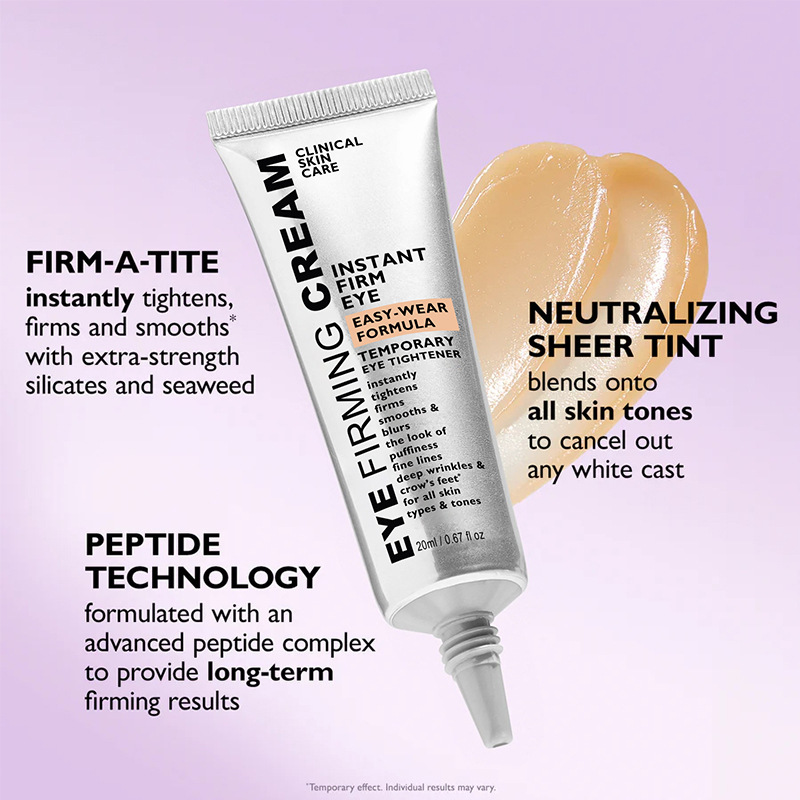 Cross-Border Hot-Selling Product in Stock: Eye Firming Cream, Instant Firming Eye Cream with Brush, English Version Eye Cream