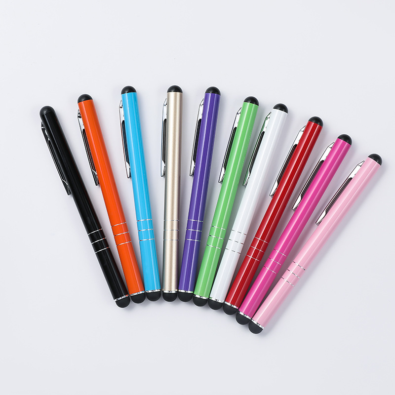 Емкостной стилус для мобильных телефонов и планшетов, сенсорная рисовальная ручка с металлическим зажимом, универсальный стилус