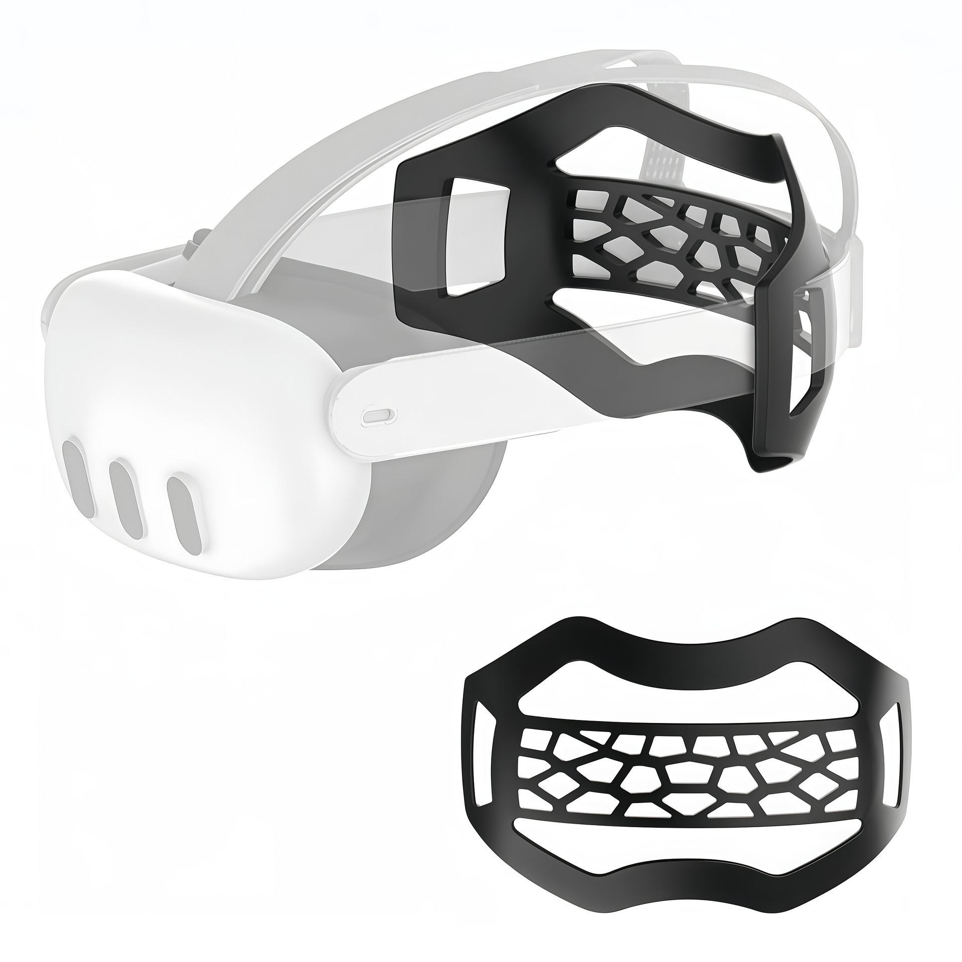 Универсальная задняя подушка из ТПУ Elite для очков Metaquest2/3/3S, охлаждающая и демпферная подушка для головной повязки VR Elite