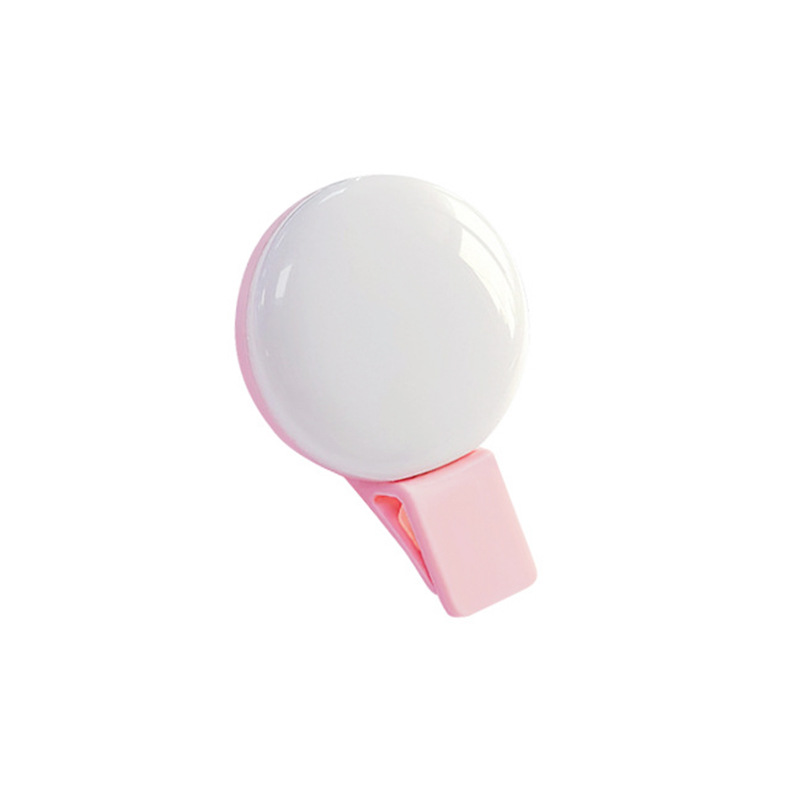 Mini small Q fill light self-timer mobile phone fill light can be designed LOGO LED flash live beauty fill light
