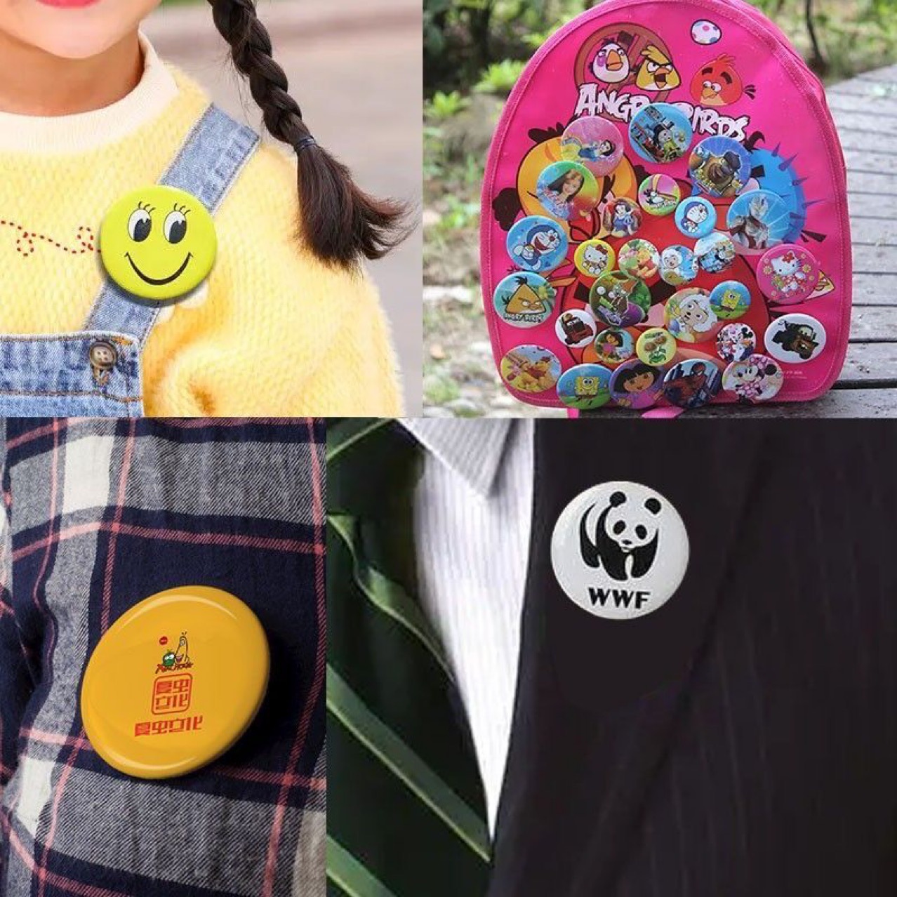 58mm tinplate badge material rust-proof Iron Bottom paper clip day valley bottom Yum badge consumables frosted