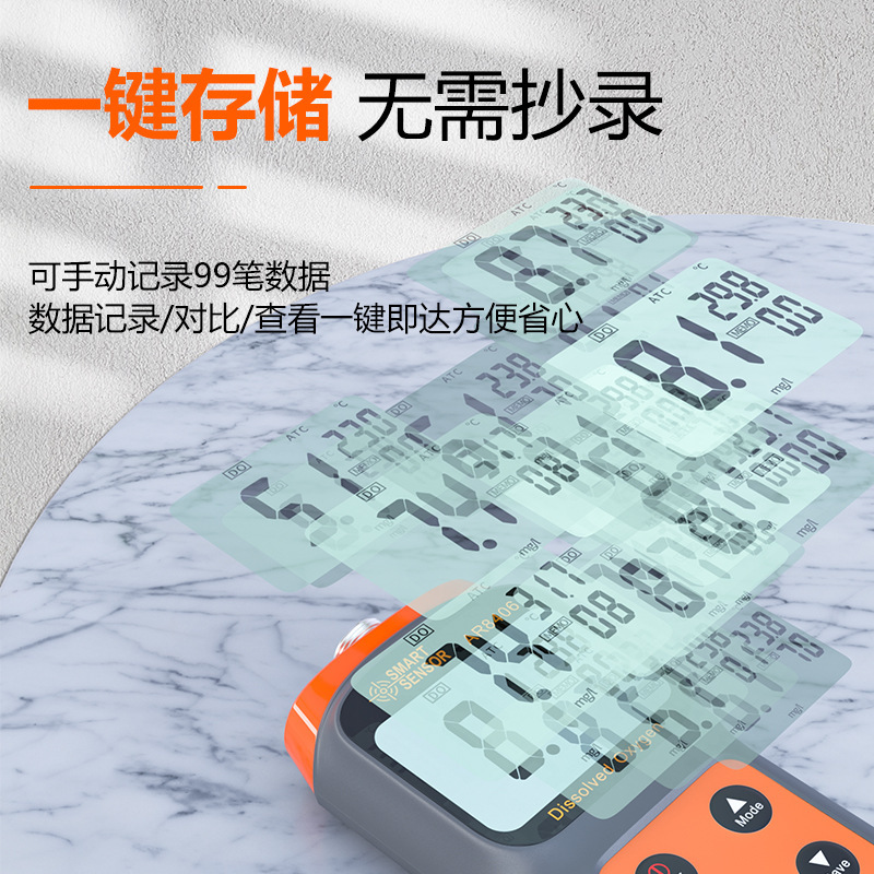 Xima portable dissolved oxygen meter dissolved oxygen meter aquaculture fish pond oxygen detector AR8406