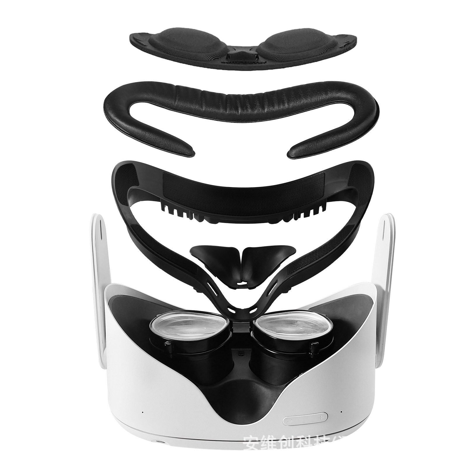 Suitable for Oculus quest 2 accessories replacement mask leather eye mask shading mask breathable VR wide glasses