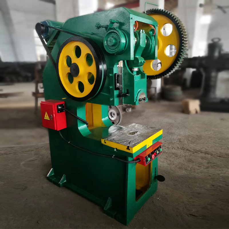25-Ton Punch Press with Cast Iron Body and Steel Plate Welding, Optional Dual-Hand Safety Operation, Integrated Die-Cutting and Forming Machine