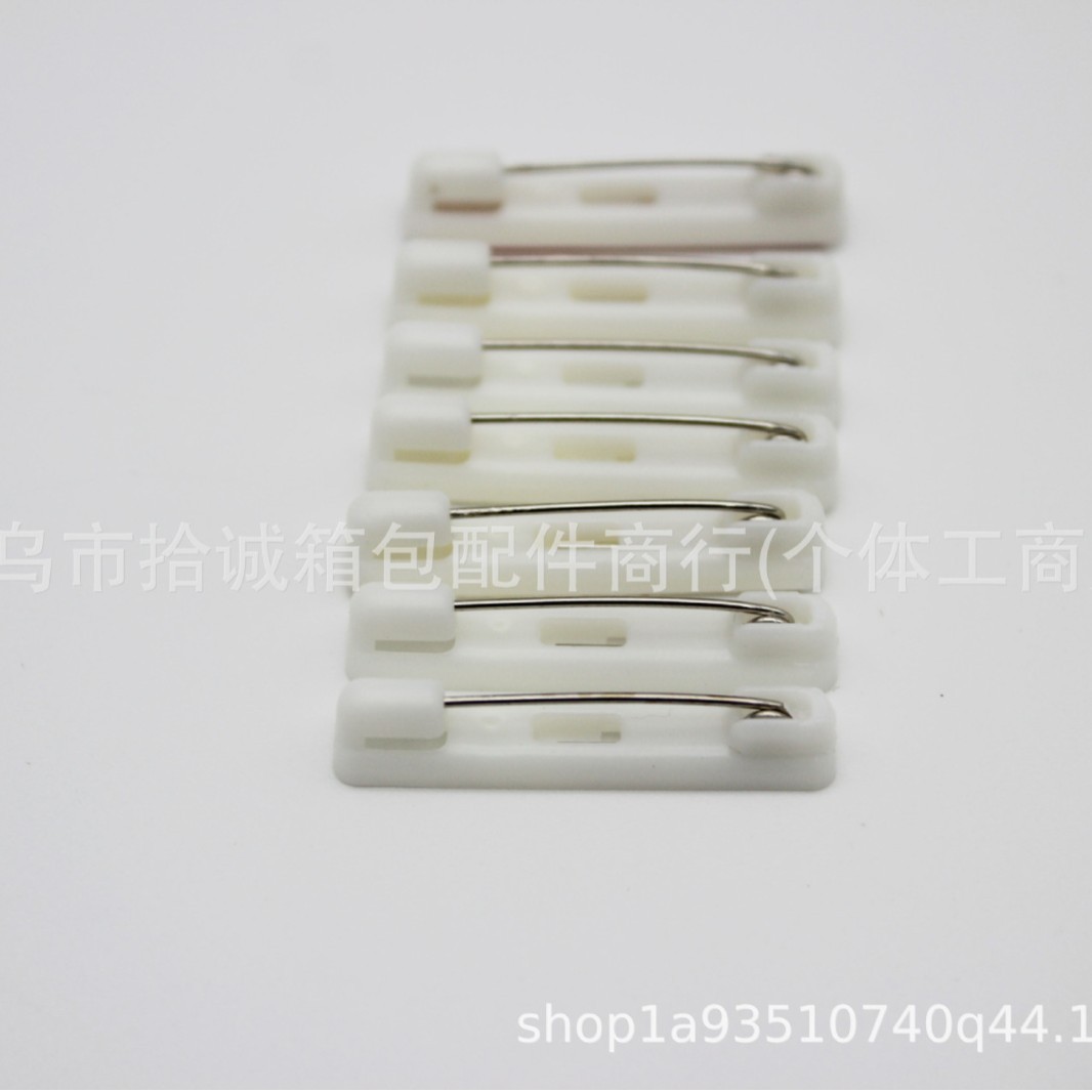 in stock diy acrylic breastplate with glue pin number plate pin safety pin badge plastic pin