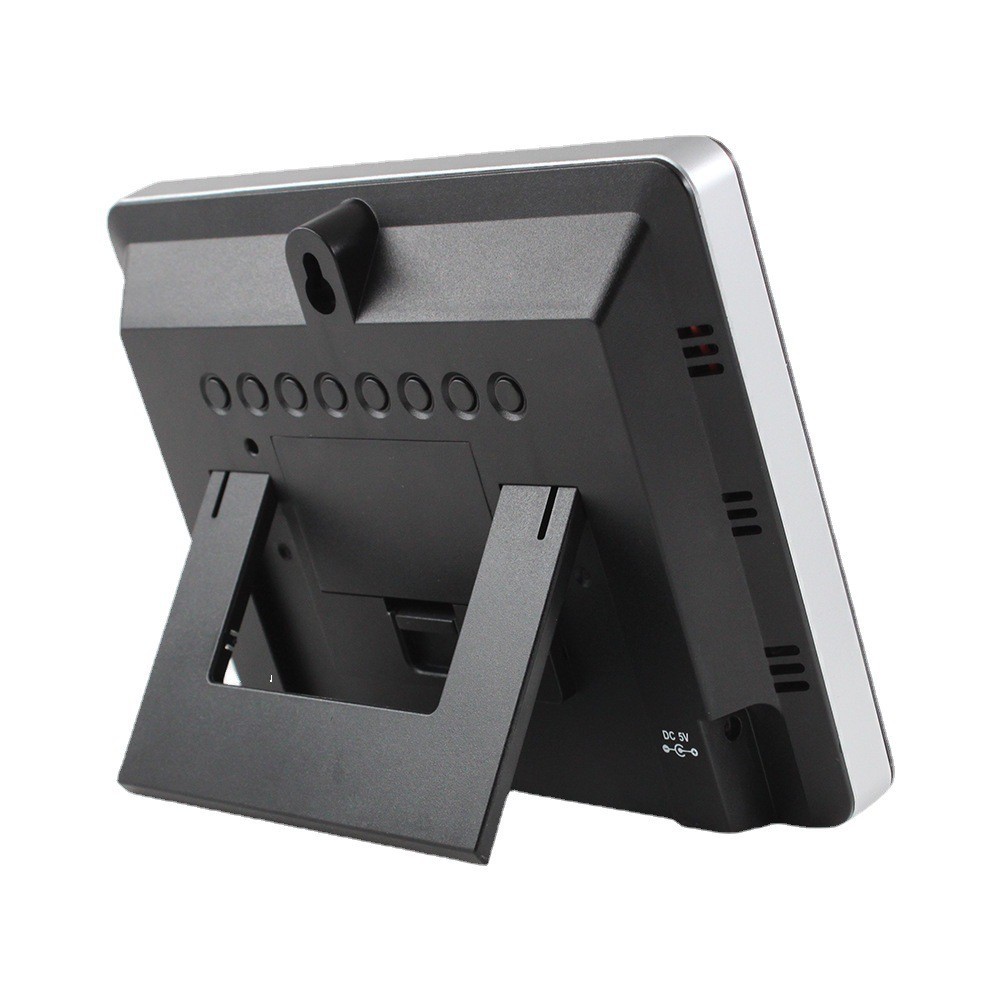 New Color Screen Touch Weather Clock 3362g Rf Sensing Temperature Hygrometer Weather Forecast Clock Large Screen Weather Station