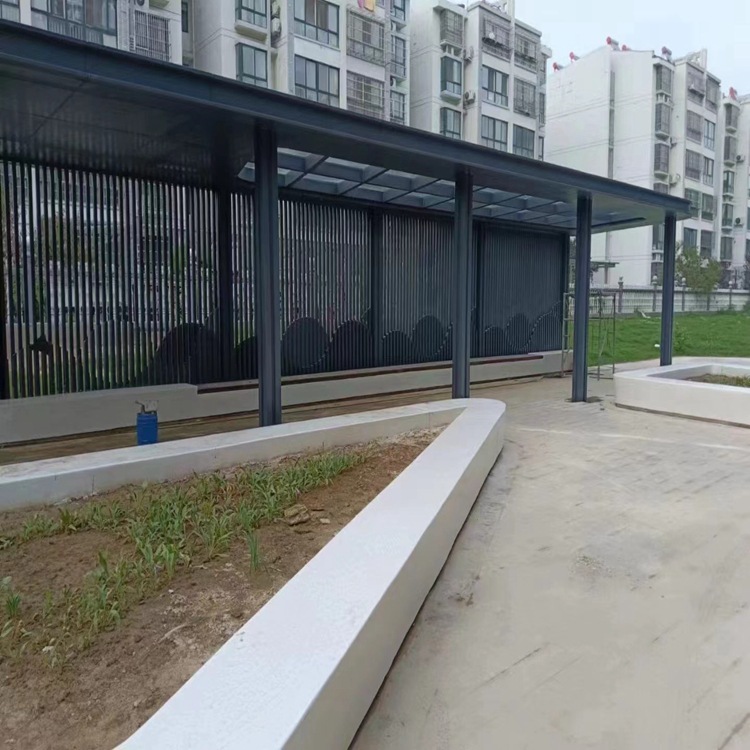 Steel Structure Gallery Sculpture Customization Shanghai Manufacturer Produces Special-Shaped Metal Gallery Engineering Installation Landscape Gallery