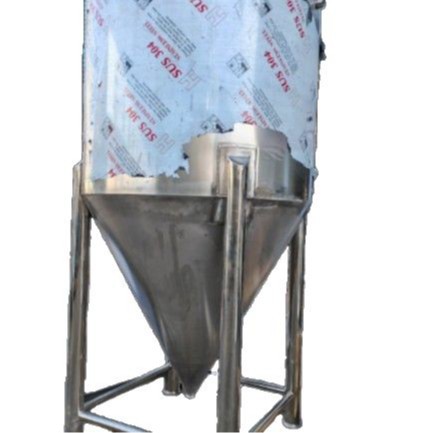 Manufacturer Customized 304 Stainless Steel Silo Funnel Processing Conical Storage Silo Large Diameter Lower Hopper Silo