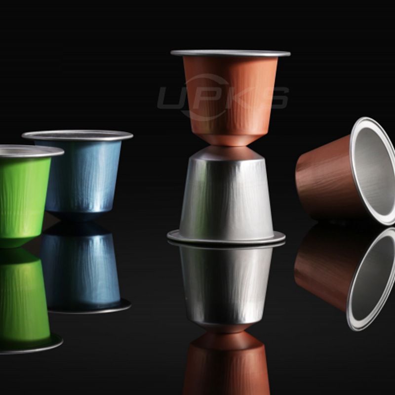 Coffee Capsule Pod Container Nespresso Coffee Machine Multi-Color Guohong Aluminum Foil Coffee Capsule Cup 15ml