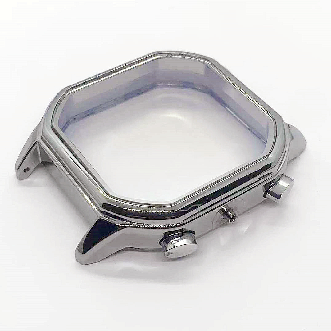 Factory Direct Supply of Hot-Selling Watch Cases, Waterproof Watch Accessories, Square Silver Watch Cases, DIY Jewelry Design