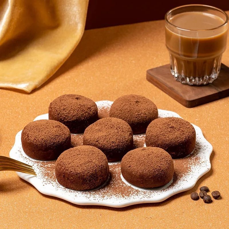 Hefeng Qiaofu Tuan Chocolate Burst Flowing Heart Snow Mei Niang Dafu Glutinous Rice Cemi Net Celebrity Breakfast Snack Food