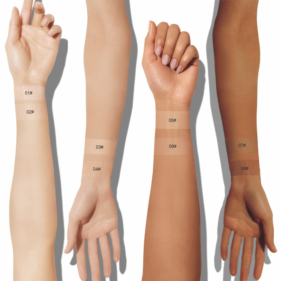 Cross-Border Makeup Minipop 8-Color Tube Concealer Concealer, Contouring, Nourishing Foundation Liquid to Cover Dark Circles and Acne Marks