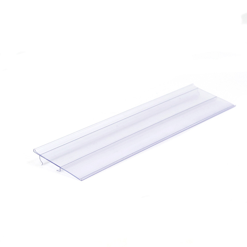 Pvc Special-Shaped Material Supermarket Shelf Price Tag Label Strip Convenience Store Price Strip Anchen Style Shelf Transparent Card Strip