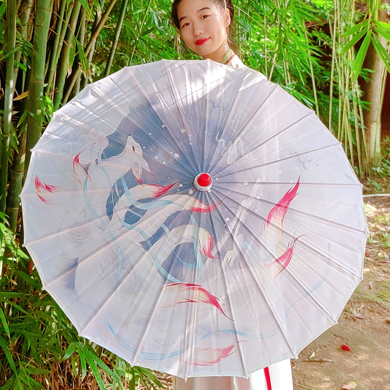 Oil-Paper Umbrella with Traditional Style, Waterproof, Suitable for Cheongsam Shows, Dance Performances, Classical Scenic Spots, Ceiling Decoration, and Hanfu Umbrella with National Trend Elements