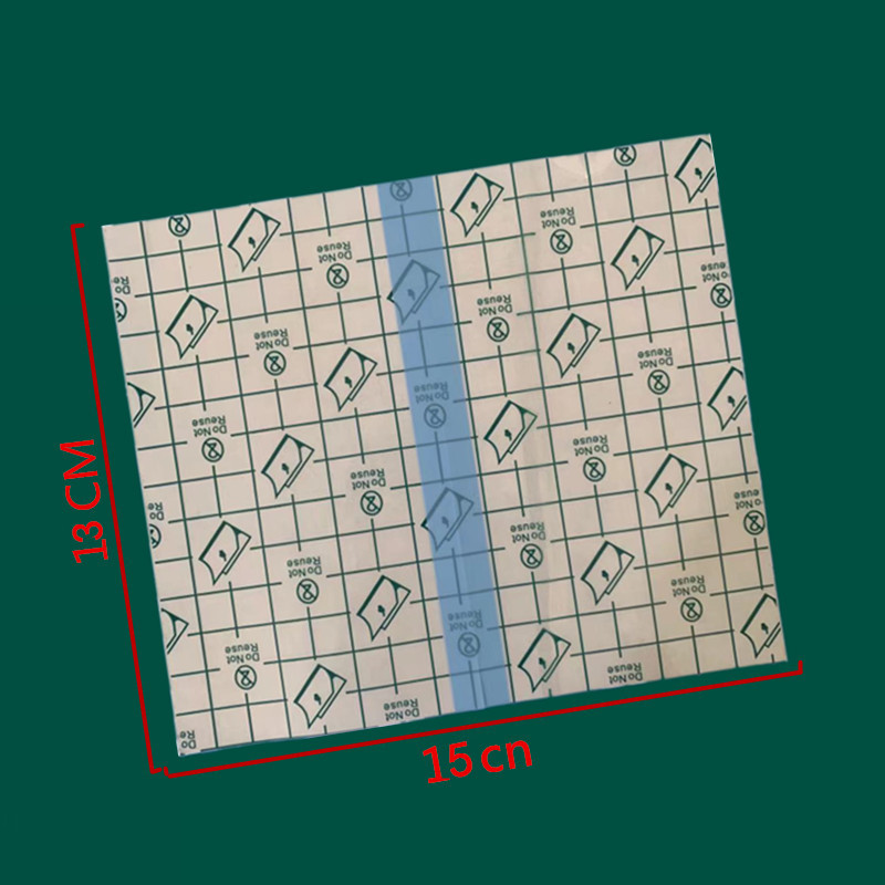 Pu film three-fold stickers waterproof sweat-proof blank stickers acupuncture point stickers navel stickers blank plaster cloth factory direct sales