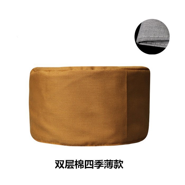 Monk Hat Scarf Thin Double-Layer Cotton Monk Hat Summer Monk Hat for Men and Women Master Winter Layman Li Dezhu