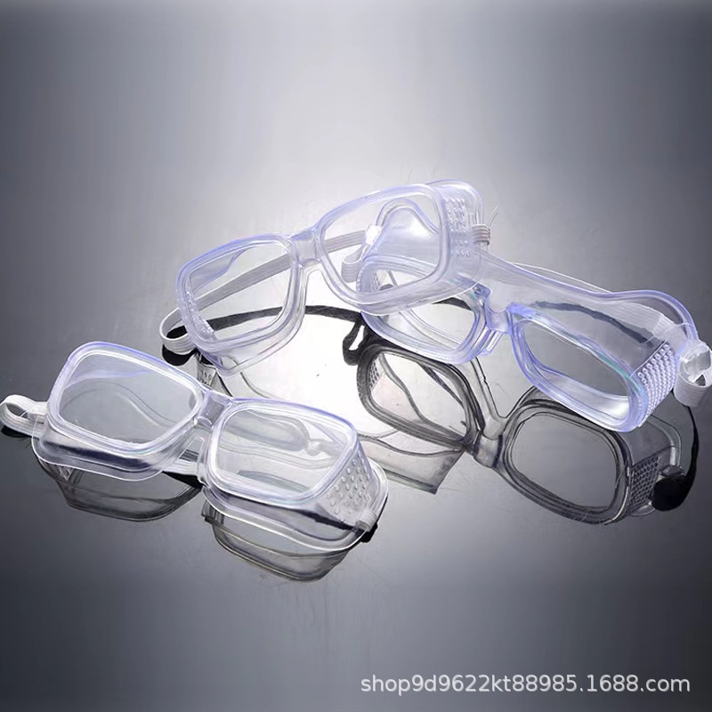 Industrial labor protection glasses soft edge dustproof glass small goggles protective glasses windproof sand anti-splash polished goggles