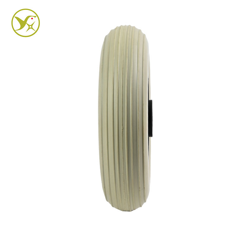 Customizable Polyurethane Pu Wheel 6 Inch 200X50 Solid Tire Handling Wheel Anti-Skid Low Noise Puncture-Proof Tire