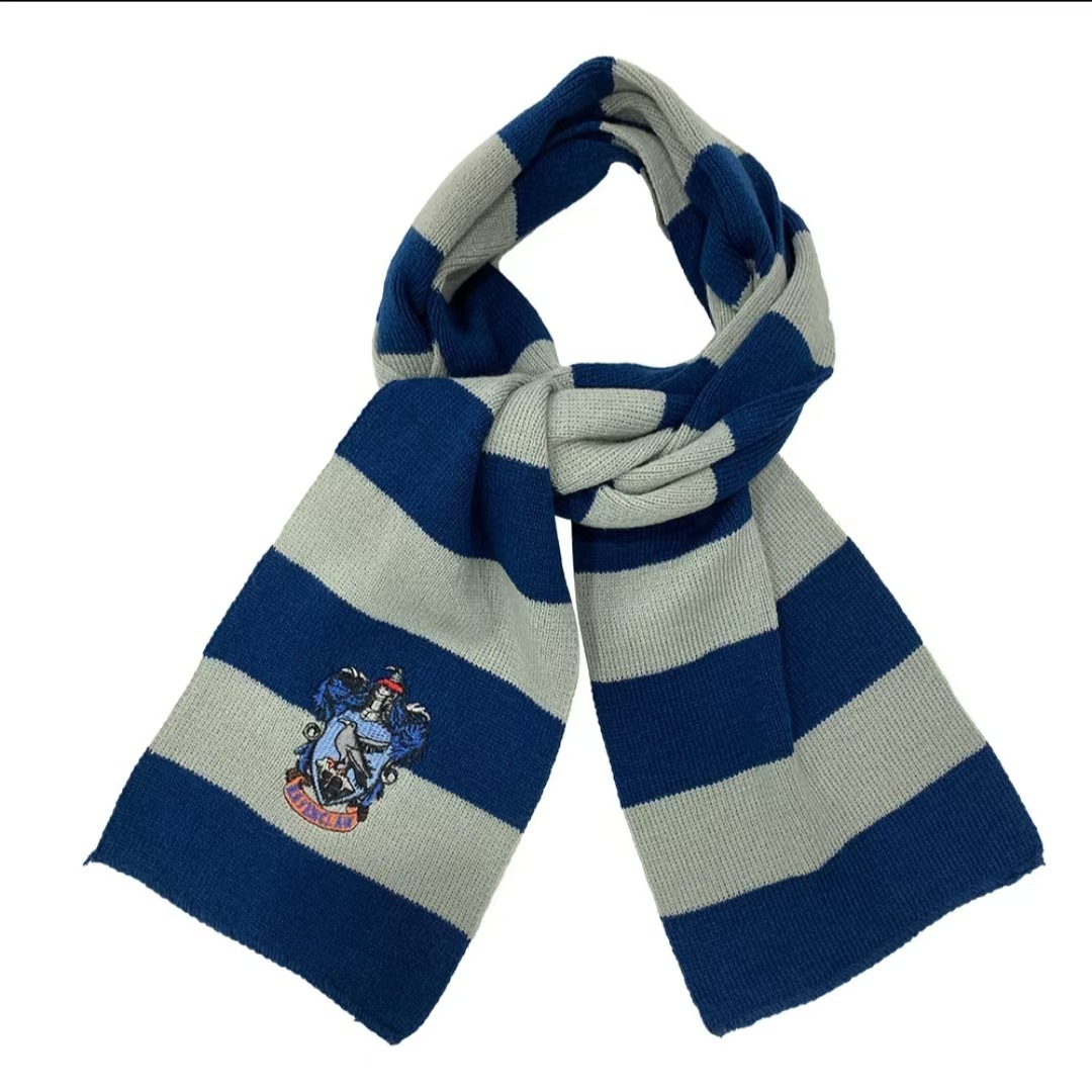 Harry Potter Small Scarf with Badge Movie Same Style Cosplay Costume Accessories Scarf College Scarf Wholesale