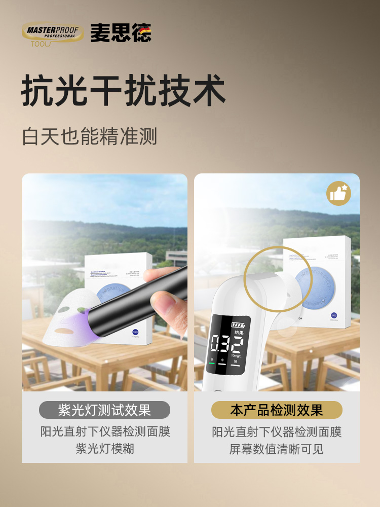 Maxide Fluorescent Agent Detector Flashlight High-Precision Detection Pen Sanitary Napkin Fruit and Vegetable Cosmetics Mother and Baby