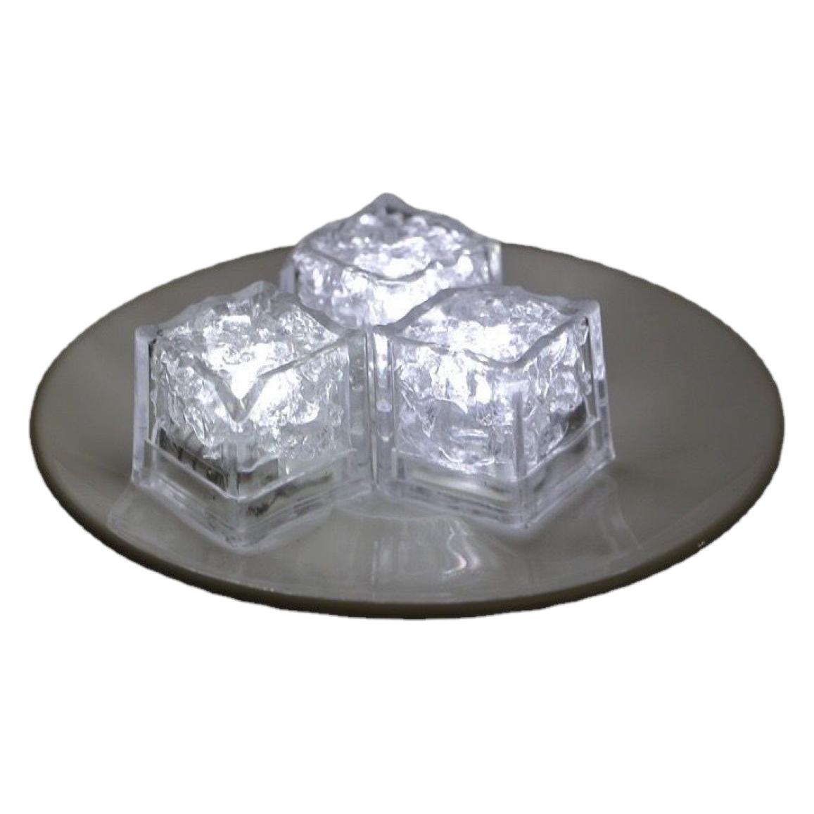 Bar Party Ktv Baby Playing in Water Colorful Luminous Ice Cube Creative Led Atmosphere Light Flash Toy Props When Exposed to Water