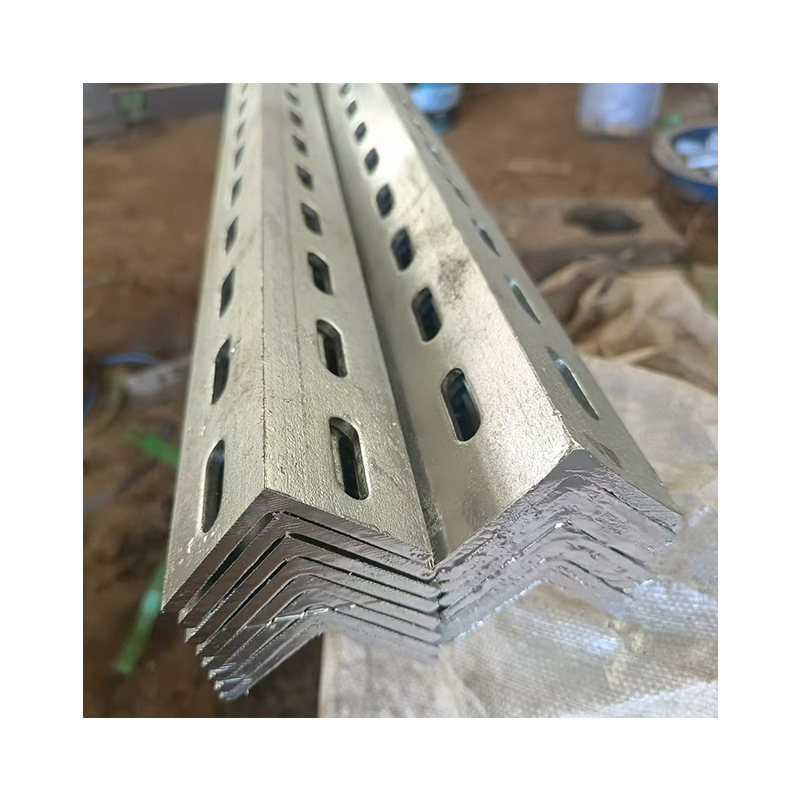 ‌ 304 Stainless Steel Punched Angle Steel, Unequal Edge Cnc Punched Curtain Wall Angle Steel, Power Equipment Universal Angle Steel