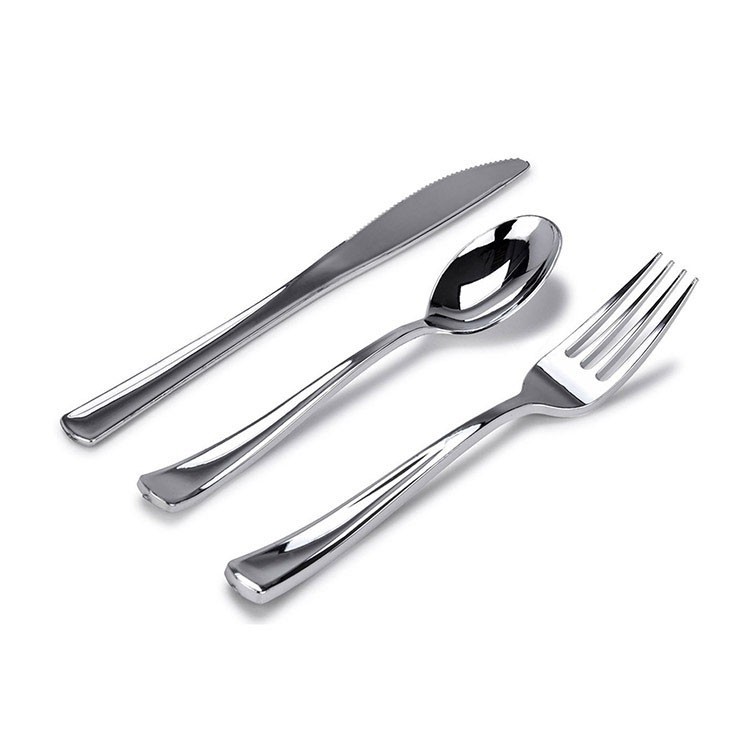 Imitation Metal Knife, Fork and Spoon Tableware Hotel Western Tableware Steak Knife, Fork and Spoon Simple Gift Tableware suit
