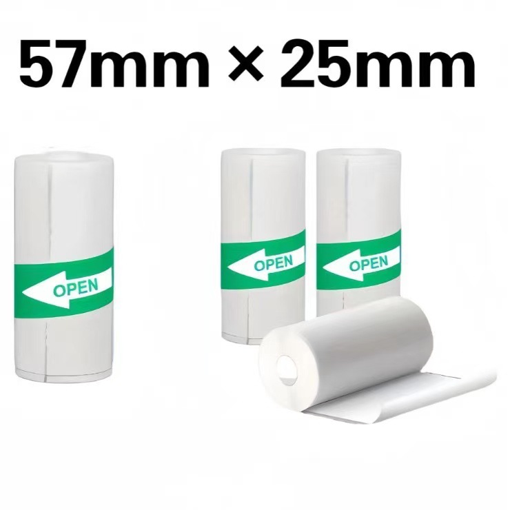 Wrong topic printer special printing paper thermal label printing color sticker 57*30 cash register paper