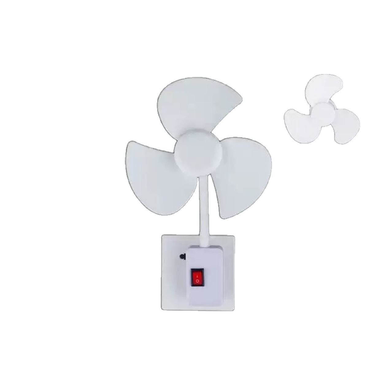 Newly increased three-plug integrated socket small fan home desk fan mounted lighting lamps and lanterns home small cyclone socket fan