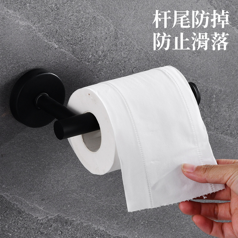 Cross-Border 304 Stainless Steel Towel Bar Set Specially Designed for Amazon Hook Paper Towel Holder Towel Ring Telescopic Rod Set