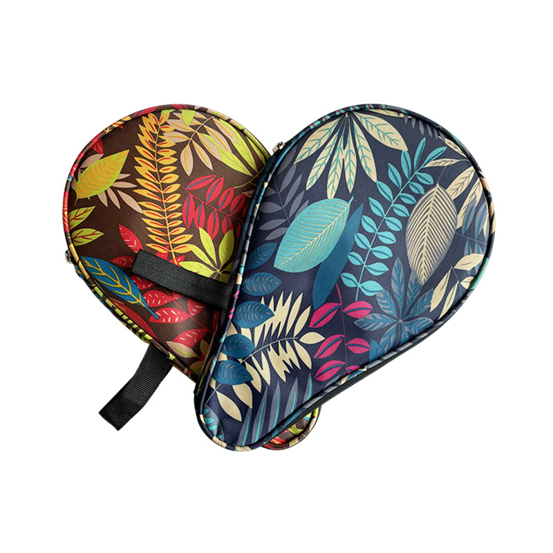 Maple Leaf Table Tennis Racket Bag Gourd-Shaped Table Tennis Racket Set New Thickened Waterproof and Wear-Resistant Racket Set Training Bag