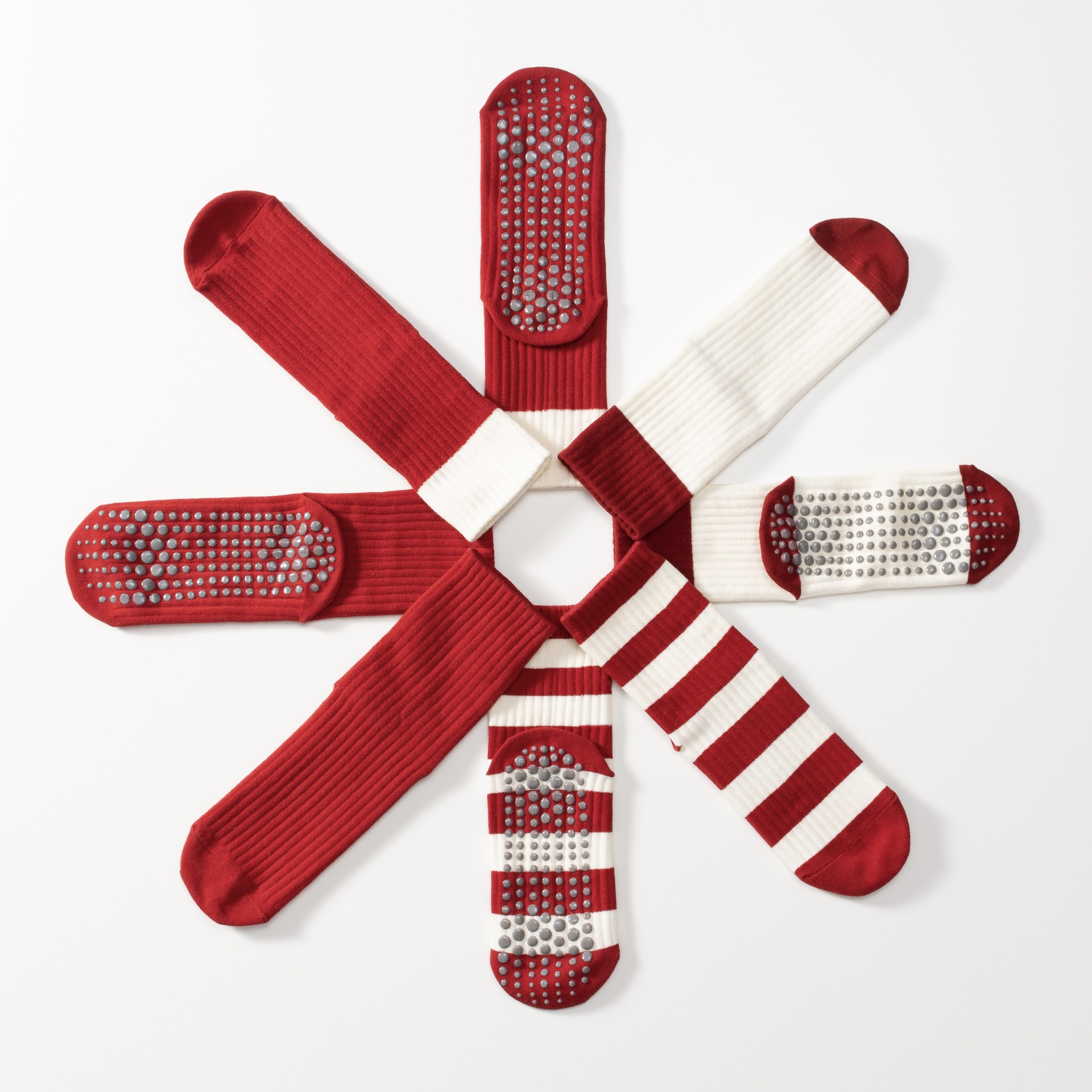 2024 Autumn and Winter New Year Yoga Socks Pressure Non-slip Non-shedding New Year Red Fortune Socks All-match for Four Seasons