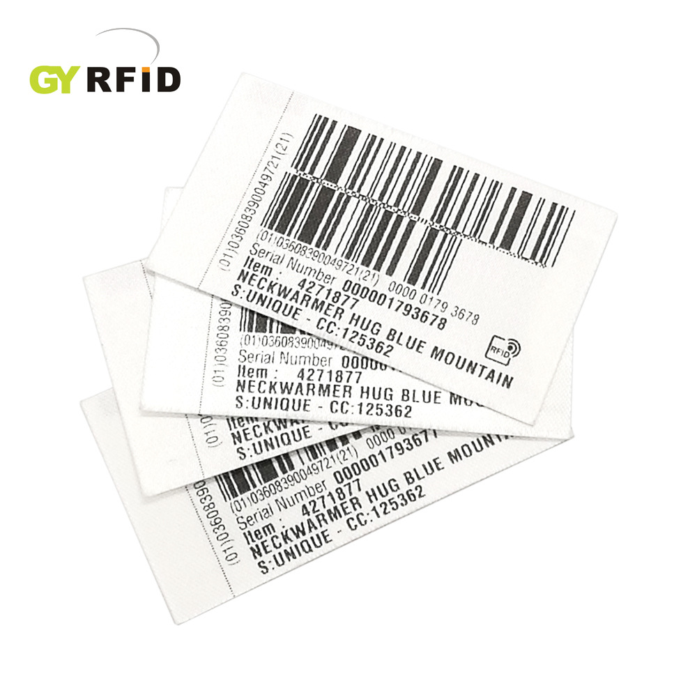 RFID clothing cloth label electronic label laundry label can be sewn printing R6-P chip UHF clothing inventory