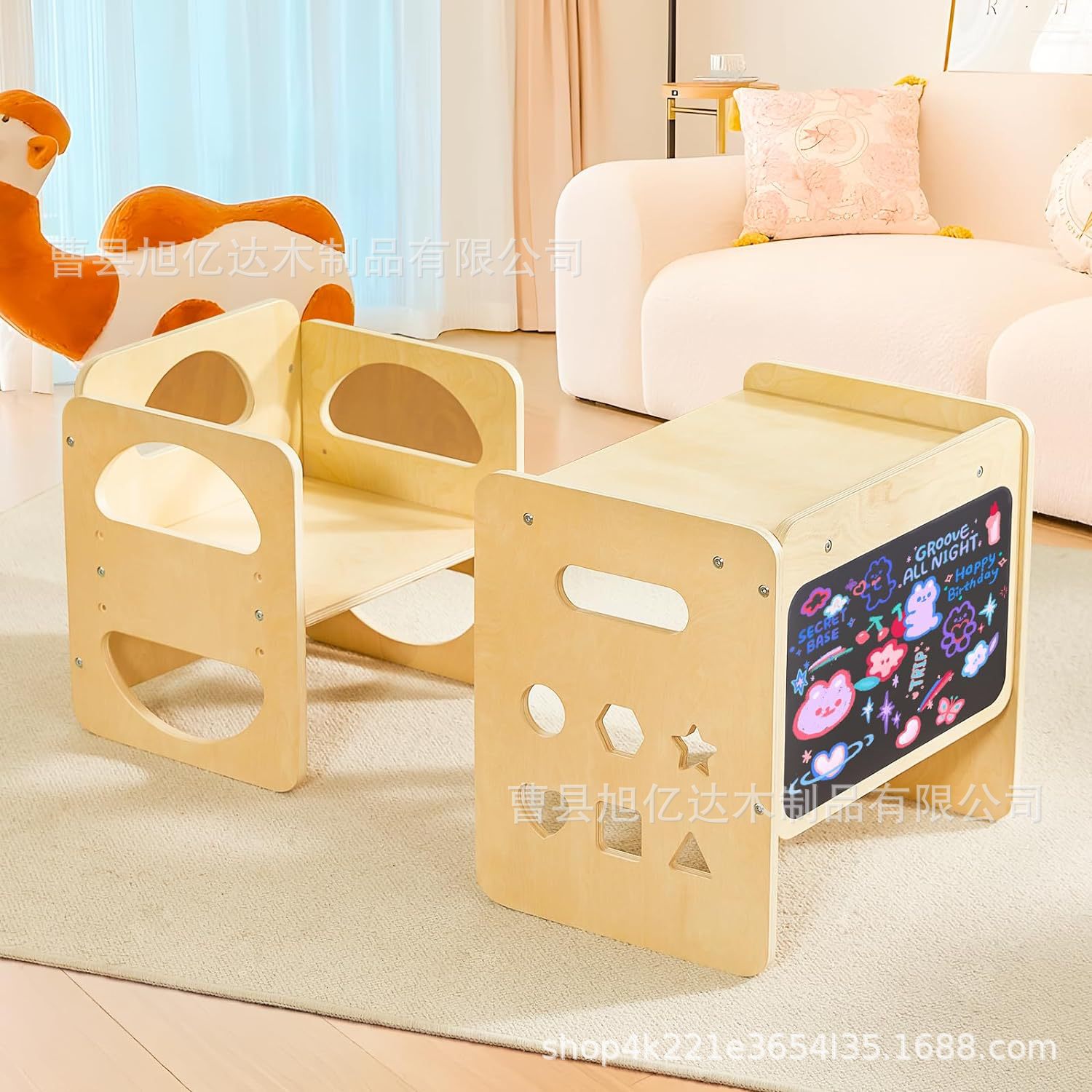 Деревянный детский стол, многофункциональный креативный стол для обучения, письменный стол для учеников начальной школы