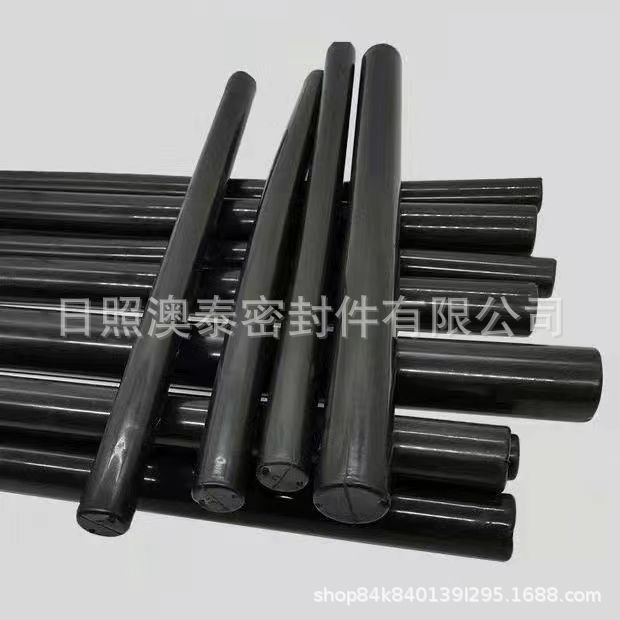 Rizhao Taitai Rubber Plastic Manufacturer Sells Black Rubber Rods, Black Solid Rubber Strips and Rubber Rods
