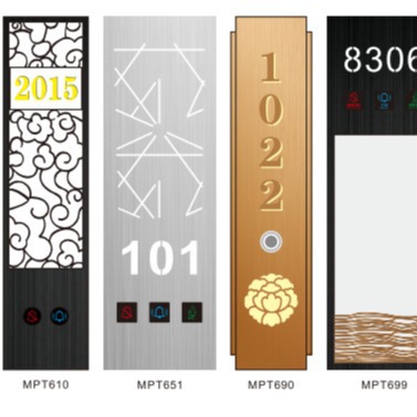 Factory Hotel Smart Door Display Illuminated Digital Door Sign with Light Led Room Number Plate Smart Digital Door Display