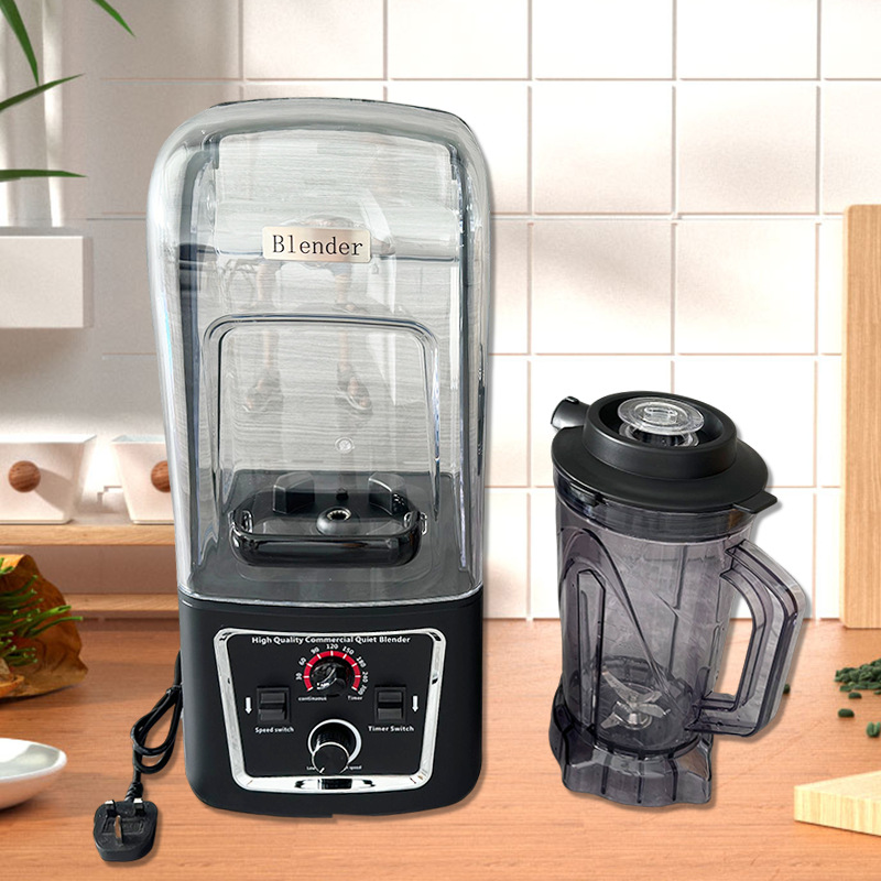 Multifunctional sand ice machine with cover juice milk tea shop cooking machine 8002 4L mute cover commercial sand ice machine