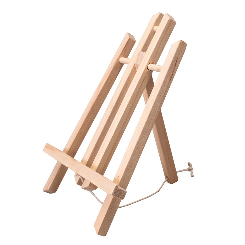 Mini desktop wooden children's small easel stand folding oil easel table easel tripod manufacturers