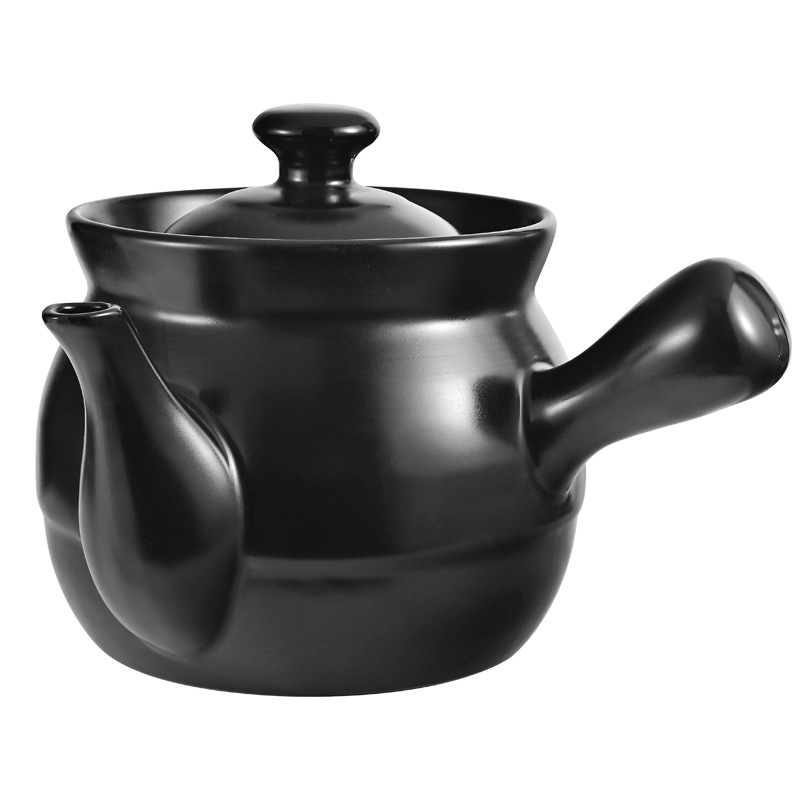 Decoction Pot Traditional Chinese Medicine Old-fashioned Chinese Medicine Pot Gas Open Fire Chinese Medicine Pot Household Ceramic Casserole Health Preservation Soup Stew Medicine Pot