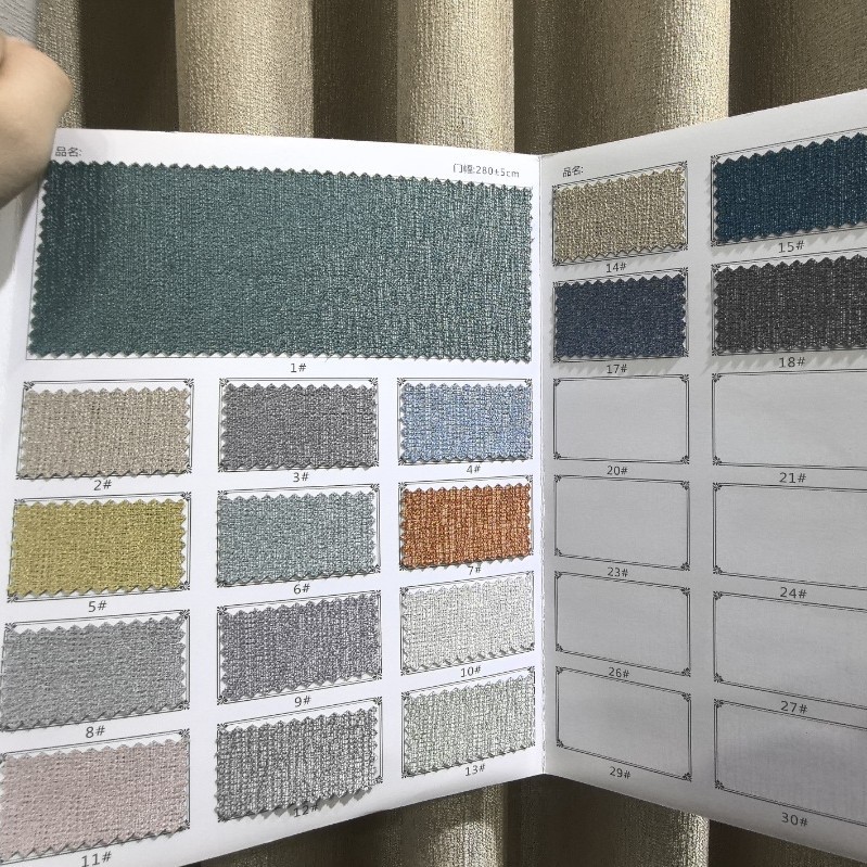 100% Full Blackout Curtain Fabric Sound Insulation Heat Insulation Antibacterial Wholesale Factory Direct Sales Cross-Border Foreign Trade Project