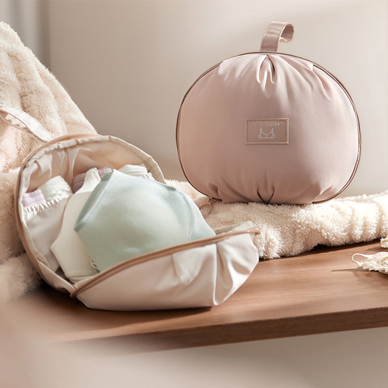 Ball-Shaped Intimates Cosmetics Bag, Travel Intimates Cosmetics Bag, Bra, Intimates and Socks Packaging, Portable Storage