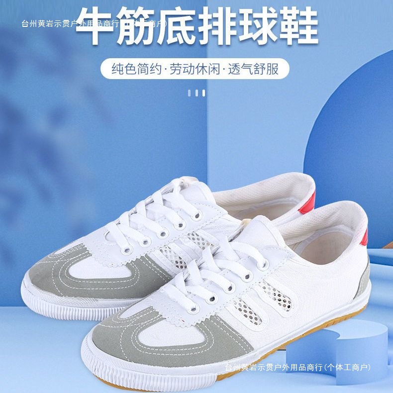 Volleyball Shoes, Tendon Sole Training, Martial Arts Exercise, Sports Canvas Shoes, Labor Protection Running Mesh Shoes, High School Entrance Examination Track and Field Shoes Wholesale