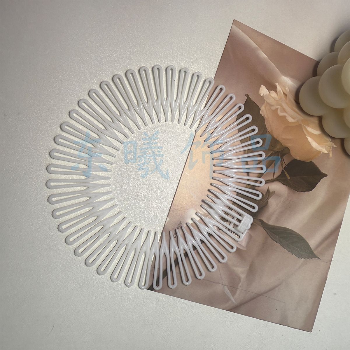 Rice powder comb simple fashion spring comb cross-border comb wig hairpin plastic hair accessories fixed head comb