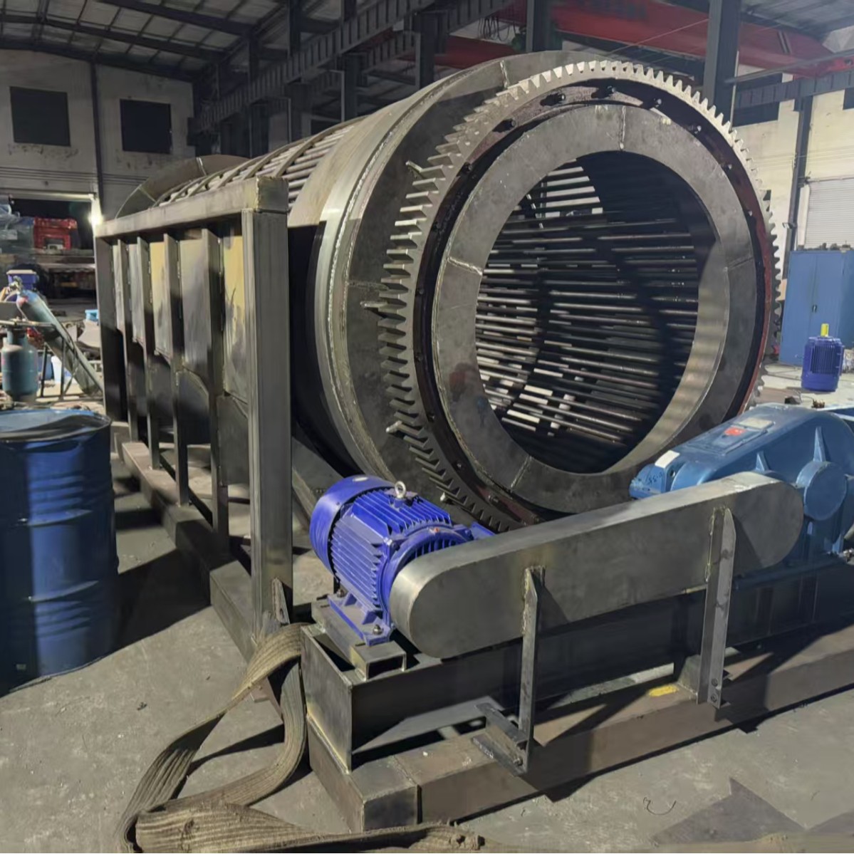 Manufacturer of Sand and Gravel Mineral Screening Shaftless Drum Screen Gear Cylinder Screen Heavy-Duty Pig Cage Separation Sand Tin Ore Equipment