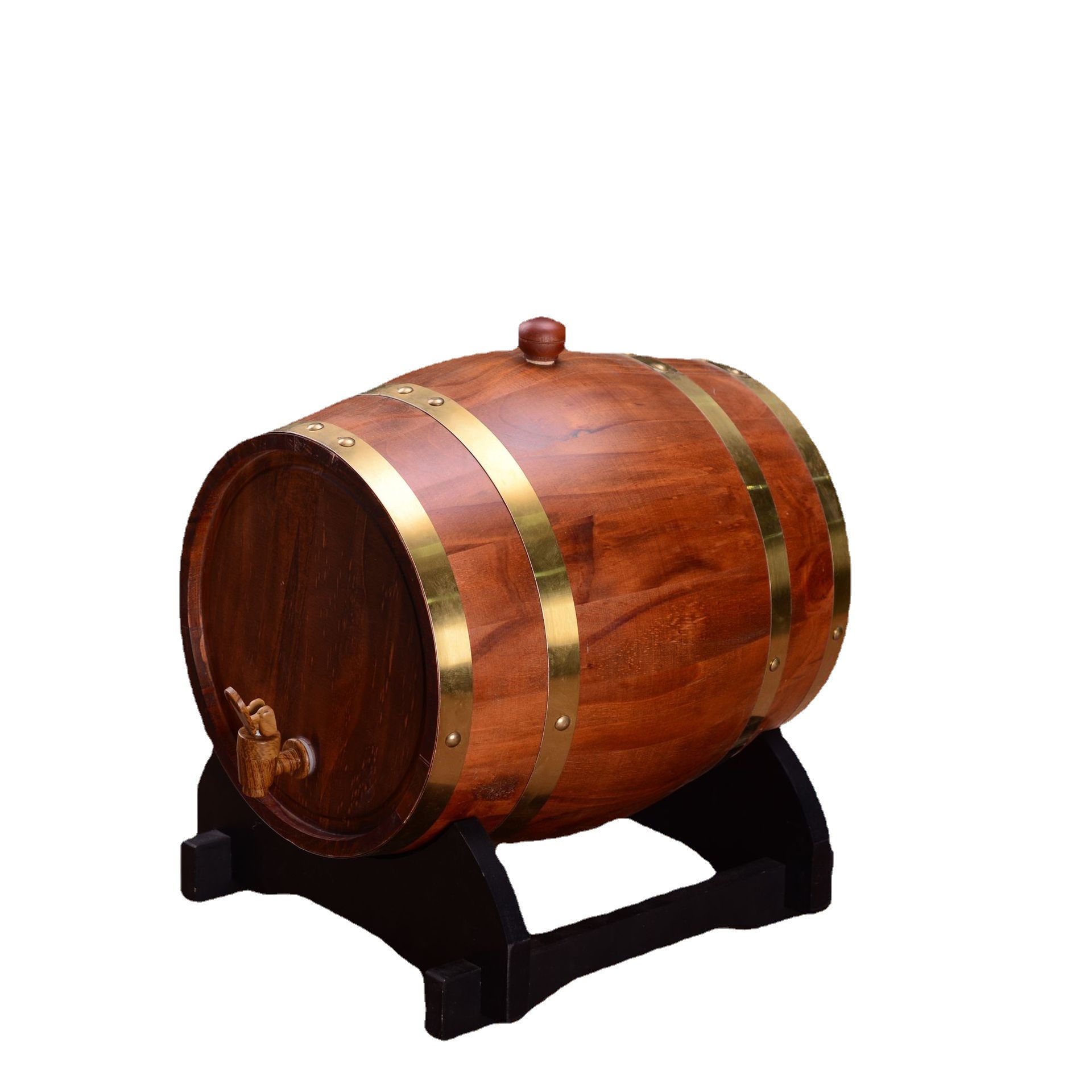 Direct Supply of Oak Barrels for Homemade Wine, Household Stainless Steel Liner, Multiple Specifications for Red Wine and Beer Brewing Barrels