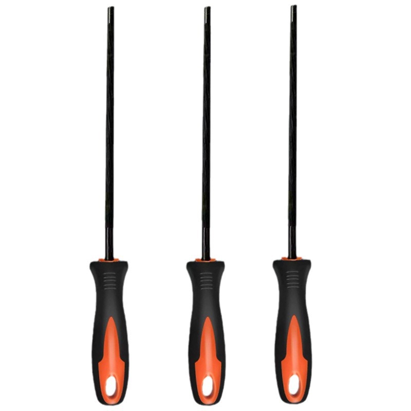 Chain Saw File with Handle Chain Saw File Futting Chain File Round File 4.0/4.8/5.5 Electric Chain Saw File Chain Saw Accessories