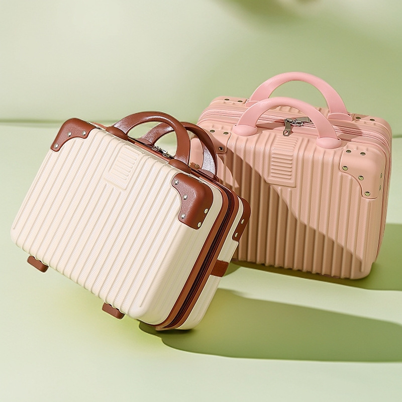 Custom Cosmetic Case Small Suitcase Mini Small Suitcase 14 Inch Accompanying Gift Small Suitcase Ultra Light Password Box