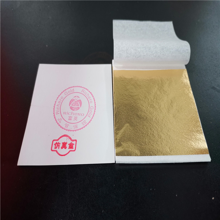 Можно сделать 100 листов/упаковка K золота, B золота, розового золота, золотой фольги, шампанского золота, шампанского серебра 8*8.5 см