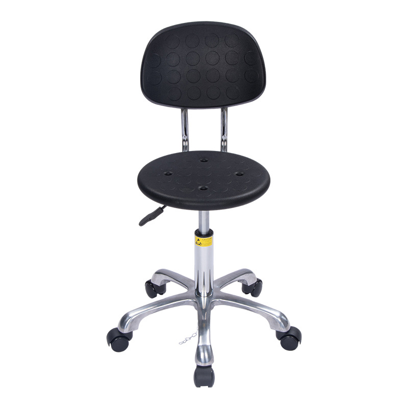 Anti-Static Stool with Dust-Free Electrostatic Workshop Assembly Line Adjustable Rotating Round Stool for School Laboratory Chair