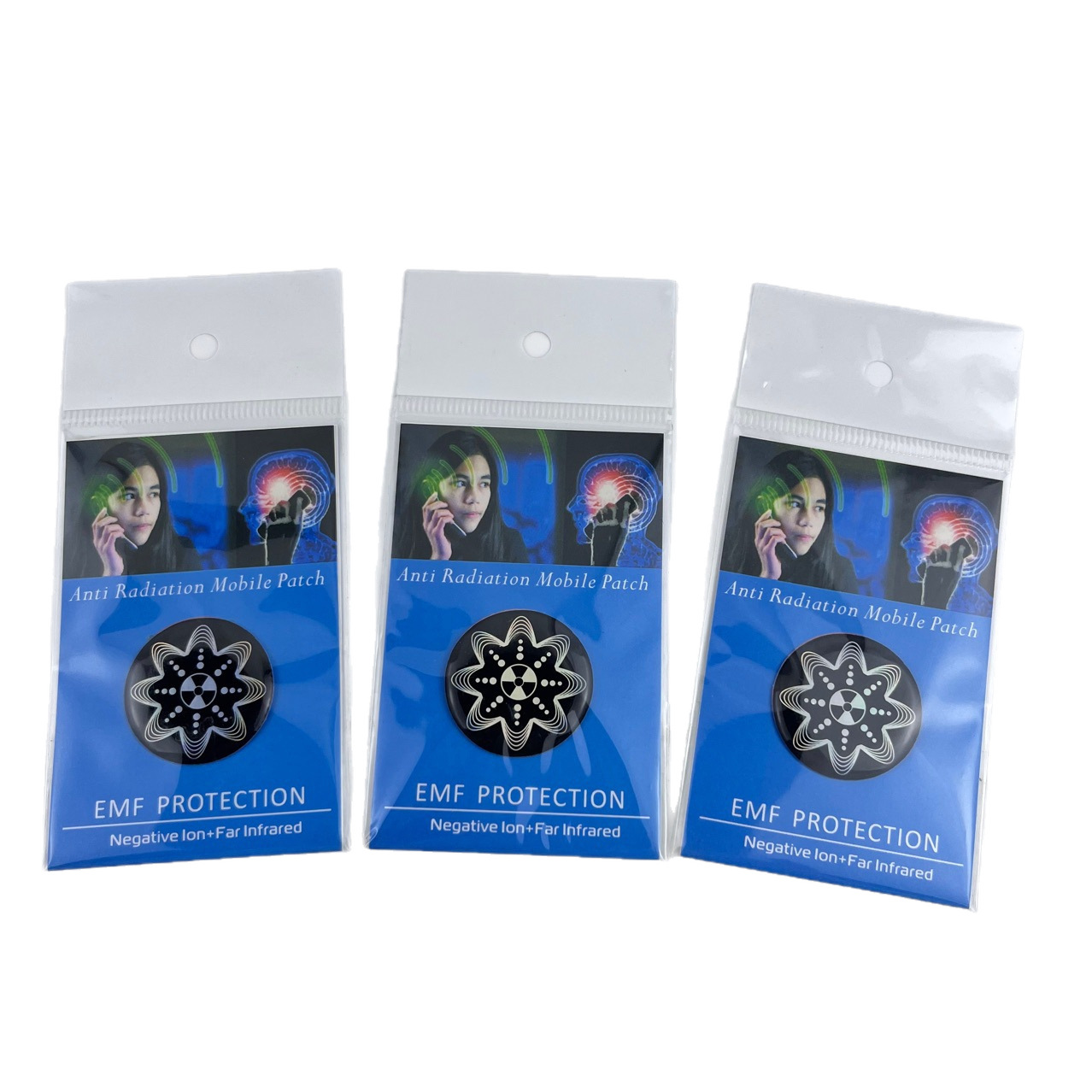 Cross-Border Supply of Round Silicone Laser Wave Radiation-Proof Quantum Shield Negative Ion Terahertz Energy Mobile Phone Sticker